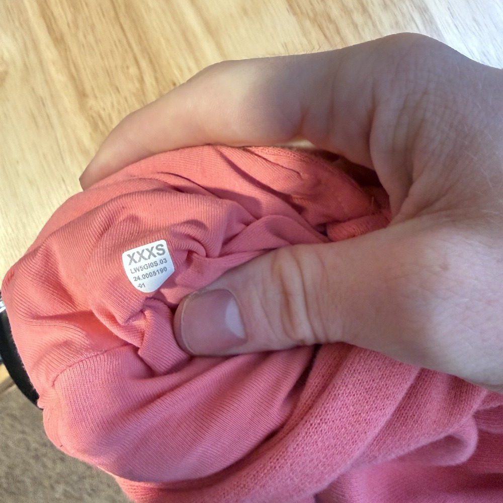 Lululemon Scuba Mid Rise Sakura Pink Oversized Joggers size XXXS Athleisure - Picture 7 of 7